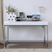 Loke White/Chrome Computer Desk - U&U Home Budget Furniture (Carteret, NJ)