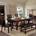 MEAGAN I Brown Cherry Dining Table - U&U Home Budget Furniture (Carteret, NJ)