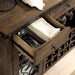 PAULINA Rustic Walnut Dining Table - U&U Home Budget Furniture (Carteret, NJ)