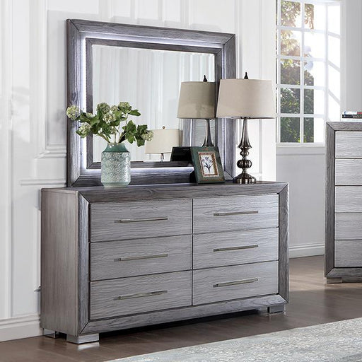 RAIDEN Dresser, Gray - U&U Home Budget Furniture (Carteret, NJ)