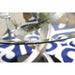 ROXO Silver/Black Round Dining Table - U&U Home Budget Furniture (Carteret, NJ)
