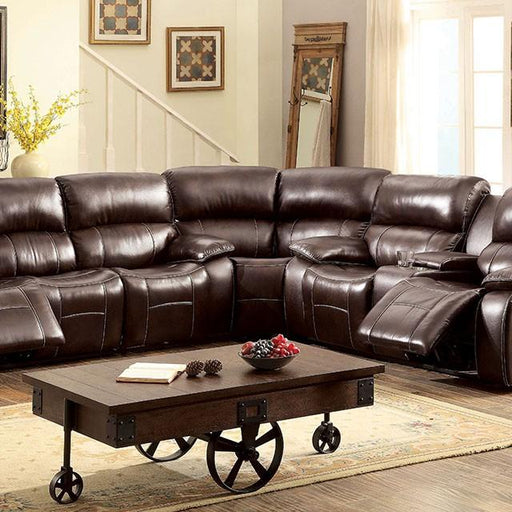 Ruth Brown Sectional - U&U Home Budget Furniture (Carteret, NJ)