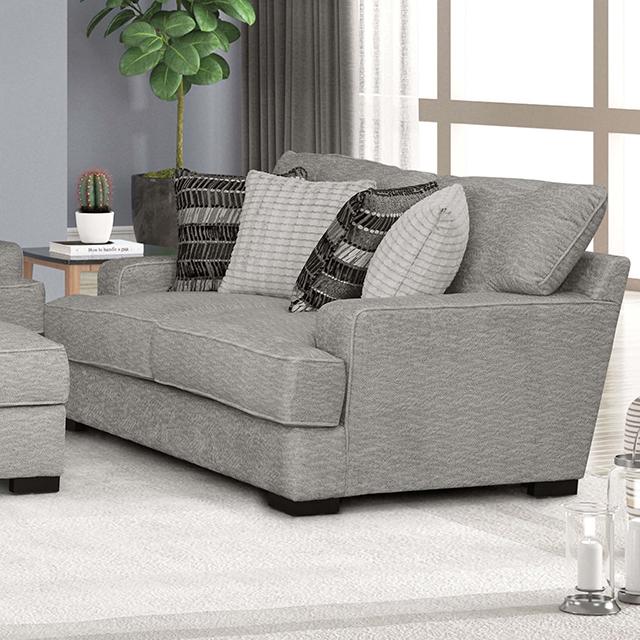 ARDENFOLD Loveseat, Beige & Gray - U&U Home Budget Furniture (Carteret, NJ)