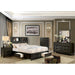 KARLA Cal.King, E.King & Queen Bed, Gray & White - U&U Home Budget Furniture (Carteret, NJ)
