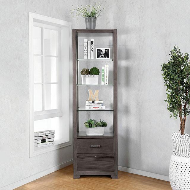 Tienen Gray Pier Cabinet - U&U Home Budget Furniture (Carteret, NJ)
