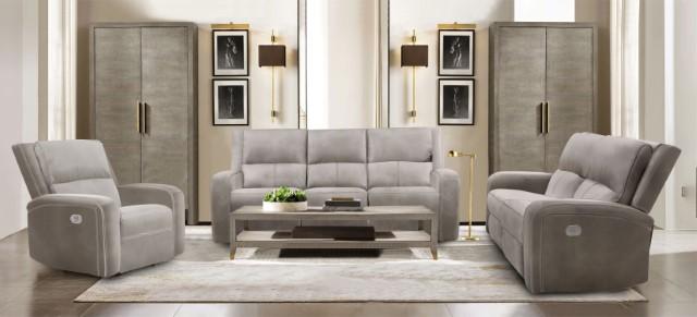 VASILIOS Power Sofa, Taupe - U&U Home Budget Furniture (Carteret, NJ)