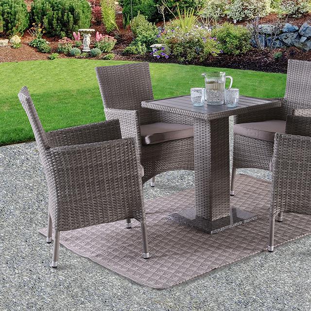 Aminta Patio Bistro Set (3 & 5 PC) - U&U Home Budget Furniture (Carteret, NJ)