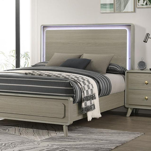 Rainier Queen Bedroom Set Gray - U&U Home Budget Furniture (Carteret, NJ)