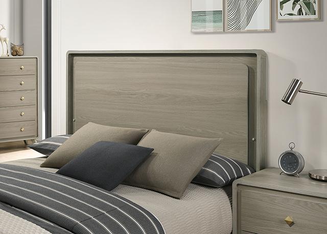 Rainier Bed Gray - U&U Home Budget Furniture (Carteret, NJ)