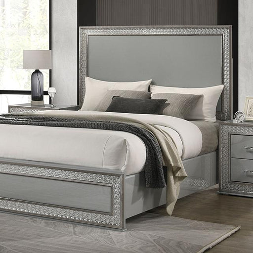 Cassiopeia E.King & Queen Bed Squre & Circular - U&U Home Budget Furniture (Carteret, NJ)