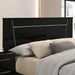 MAGDEBURG Cal.King Bed, Black & White - U&U Home Budget Furniture (Carteret, NJ)
