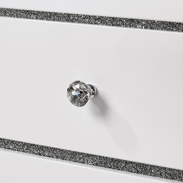 MAGDEBURG Cal.King Bed, Black & White - U&U Home Budget Furniture (Carteret, NJ)