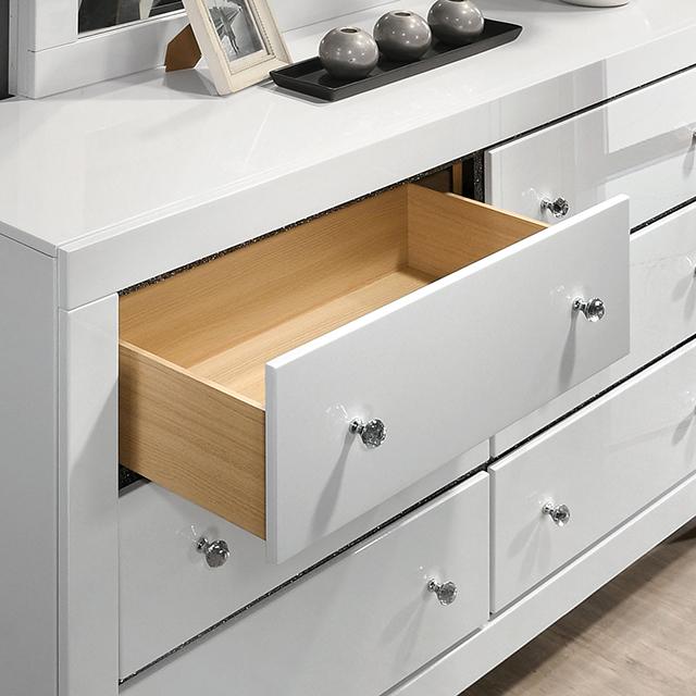 MAGDEBURG Cal.King Bed, Black & White - U&U Home Budget Furniture (Carteret, NJ)