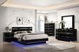 Erlach Bed Black & White - U&U Home Budget Furniture (Carteret, NJ)