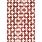 Carla Area Rug Red - U&U Home Budget Furniture (Carteret, NJ)
