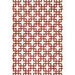 Carla Area Rug Red - U&U Home Budget Furniture (Carteret, NJ)