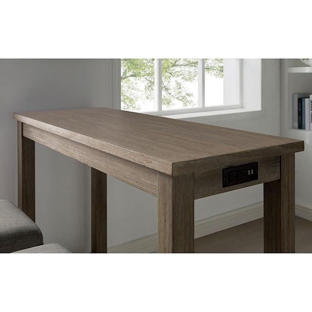 Caerleon 3 & 4 Piece Counter Ht. Set Gray & Blue - U&U Home Budget Furniture (Carteret, NJ)
