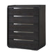 Osterley Chest Black - U&U Home Budget Furniture (Carteret, NJ)
