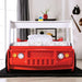 FIERSTALL Twin Bed, Red - U&U Home Budget Furniture (Carteret, NJ)