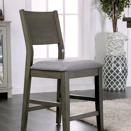 Anton Counter Ht. Chair (2 Box) Gray - U&U Home Budget Furniture (Carteret, NJ)