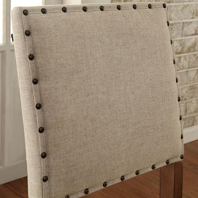 SANIA Rustic Oak Counter Ht. Chair (2/CTN) - U&U Home Budget Furniture (Carteret, NJ)