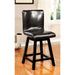HURLEY Black Counter Ht. Chair (2/CTN) - U&U Home Budget Furniture (Carteret, NJ)