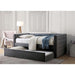 Susanna Gray Daybed w/ Trundle, Gray - U&U Home Budget Furniture (Carteret, NJ)