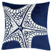 Jude Indigo 20" X 20" Pillow, Indigo - U&U Home Budget Furniture (Carteret, NJ)