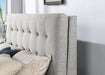 LEOMIN Cal.King, E.King, Full, & Queen Bed, Gray - U&U Home Budget Furniture (Carteret, NJ)