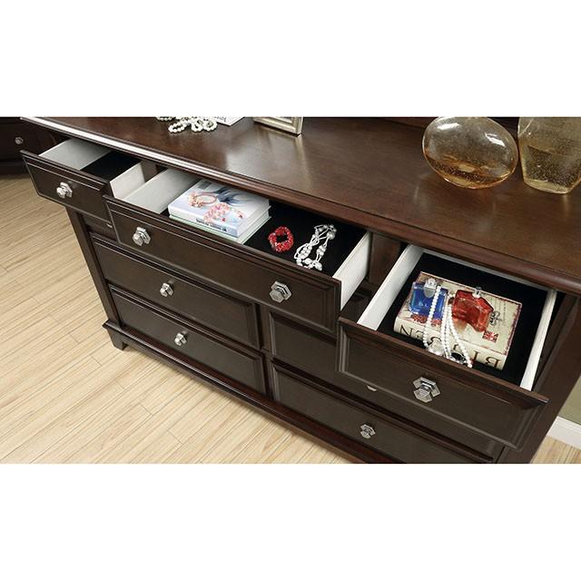 Litchville Brown Cherry Dresser - U&U Home Budget Furniture (Carteret, NJ)