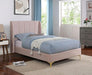 PEARL Full, Queen, & Twin Bed, Light Pink - U&U Home Budget Furniture (Carteret, NJ)