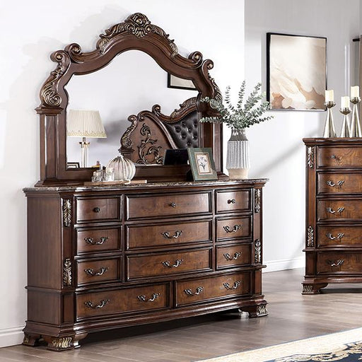 ESPARANZA Dresser, Brown Cherry - U&U Home Budget Furniture (Carteret, NJ)