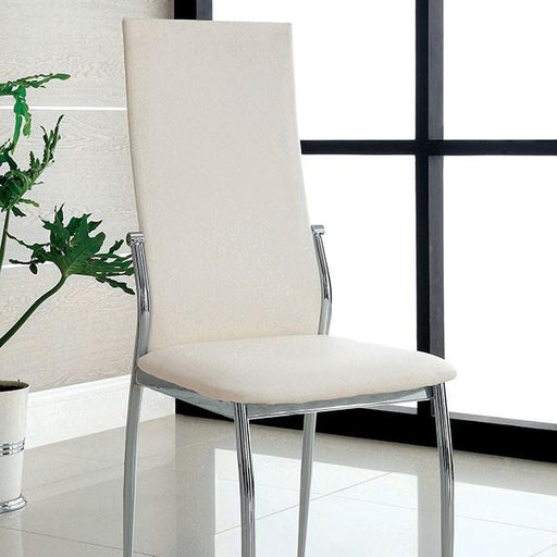 Kalawao White Side Chair (2/CTN) - U&U Home Budget Furniture (Carteret, NJ)