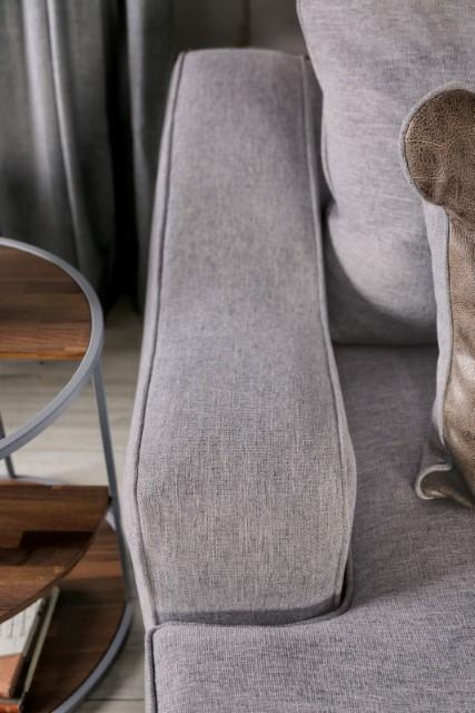 SKYLINE Sofa, Light Gray/Brown - U&U Home Budget Furniture (Carteret, NJ)