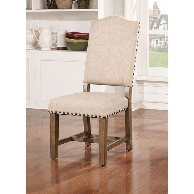 Julia Light Oak/Ivory Side Chair (2/CTN) - U&U Home Budget Furniture (Carteret, NJ)