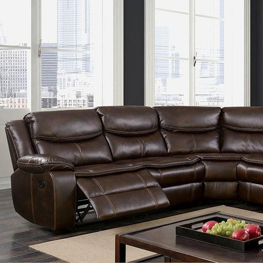 Pollux Brown Sectional - U&U Home Budget Furniture (Carteret, NJ)
