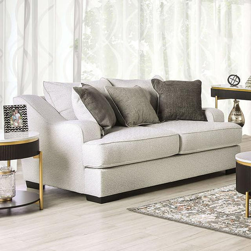 SKYLINE Loveseat, Pewter/Gray - U&U Home Budget Furniture (Carteret, NJ)
