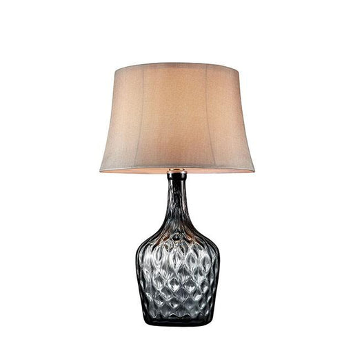 Jana Gray 30"H Gray Glass Table Lamp - U&U Home Budget Furniture (Carteret, NJ)