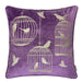 Rina Purple 20" X 20" Pillow, Purple - U&U Home Budget Furniture (Carteret, NJ)