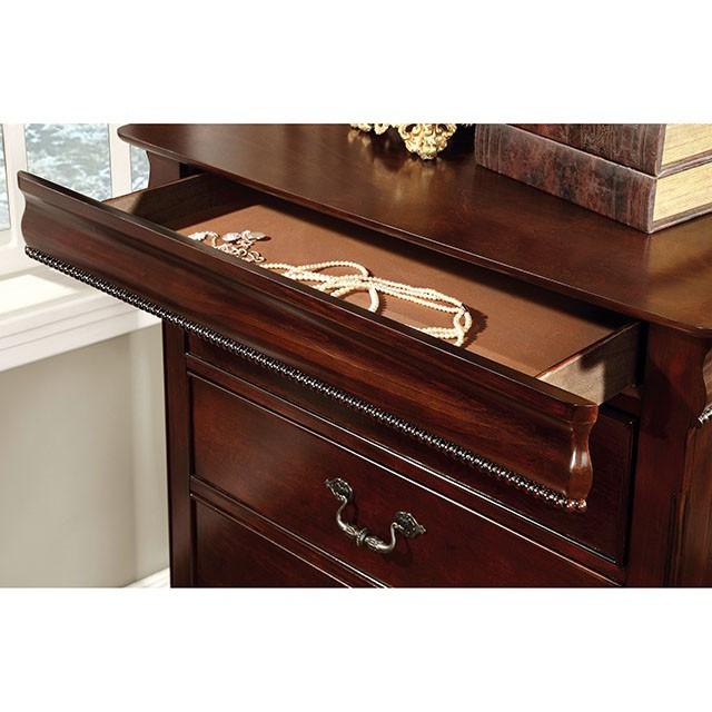 Mandura Cherry Chest - U&U Home Budget Furniture (Carteret, NJ)