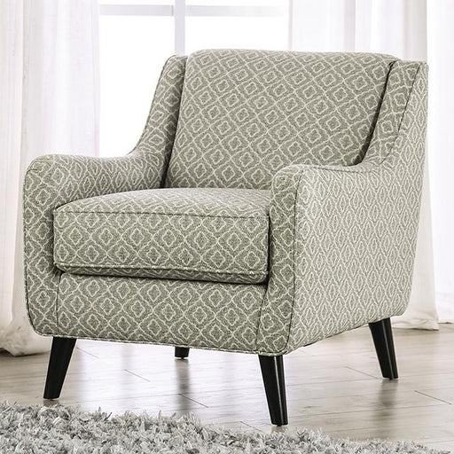 STEPHNEY Accent Chair, Gray/Gold - U&U Home Budget Furniture (Carteret, NJ)