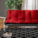 KNOX Red 8" Red/Black Futon Mattress w/ Inner Spring - U&U Home Budget Furniture (Carteret, NJ)