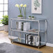 Ludvig Chrome/Clear Sofa Table - U&U Home Budget Furniture (Carteret, NJ)