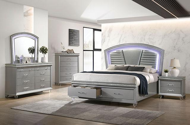 MADDIE Cal.King, E.King, & Queen Bed - U&U Home Budget Furniture (Carteret, NJ)