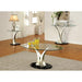 VALO Satin Plated/Black End Table - U&U Home Budget Furniture (Carteret, NJ)