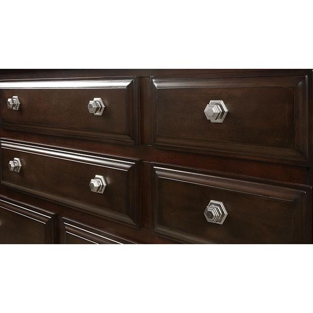 Litchville Brown Cherry Dresser - U&U Home Budget Furniture (Carteret, NJ)