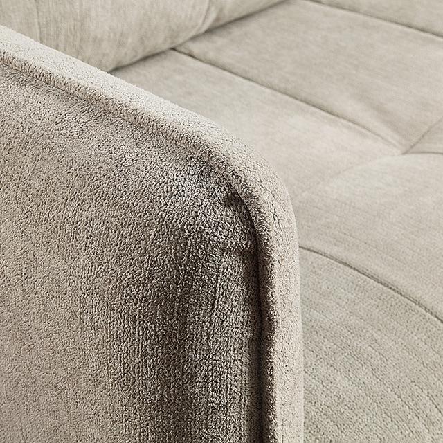 LYNDA Sofa w/ Pillows, Light Gray - U&U Home Budget Furniture (Carteret, NJ)