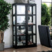 Vilas Black Curio Cabinet - U&U Home Budget Furniture (Carteret, NJ)