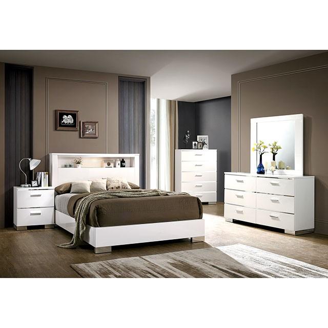 Carlie 4 & 5 Piece Queen Bedroom Set - U&U Home Budget Furniture (Carteret, NJ)