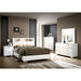 Carlie Bed White & Black - U&U Home Budget Furniture (Carteret, NJ)